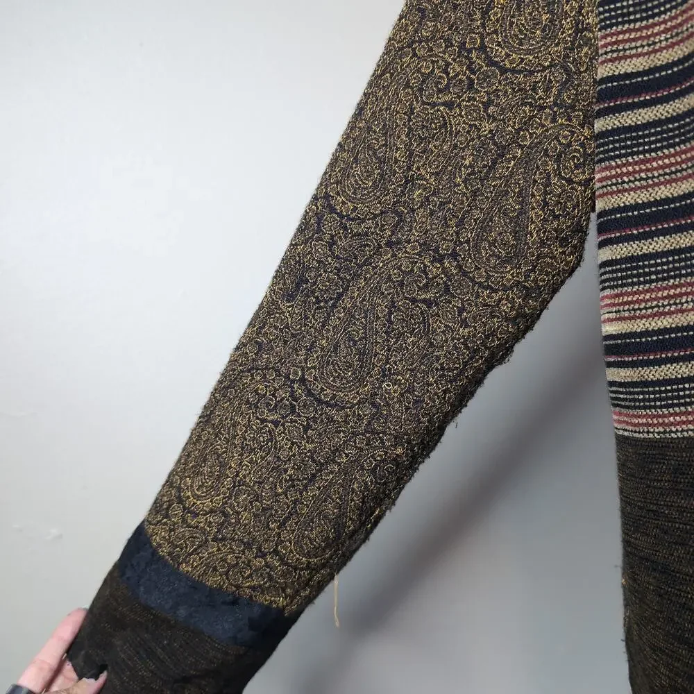 Patchwork Jacquard Jacket Vintage